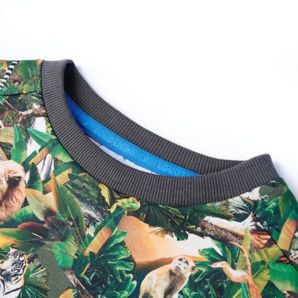 Sweatshirt para criança azul-petróleo 128 – Image 3