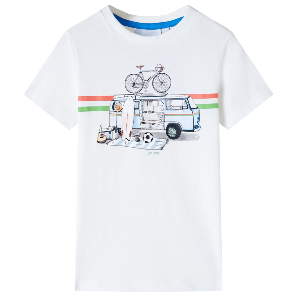 T-shirt infantil cor cru 116