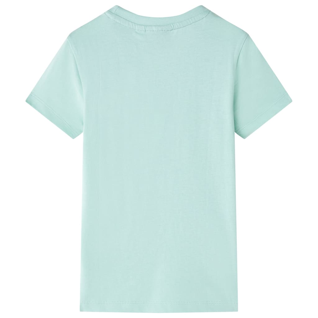 T-shirt infantil menta-claro 128 – Image 2