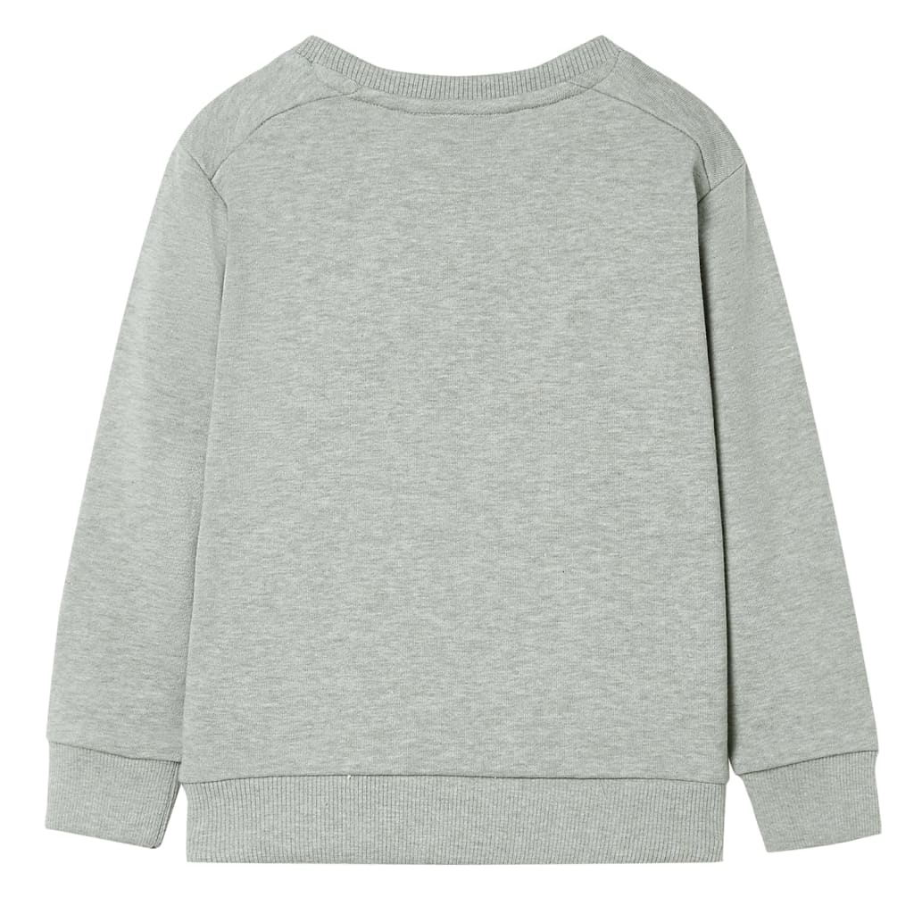 Sweatshirt para criança cor caqui-claro mesclado 128 – Image 2