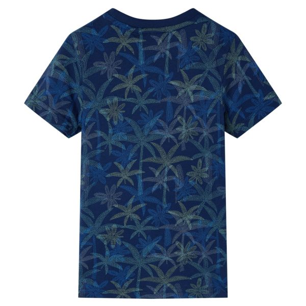 T-shirt infantil azul-escuro 116 – Image 2