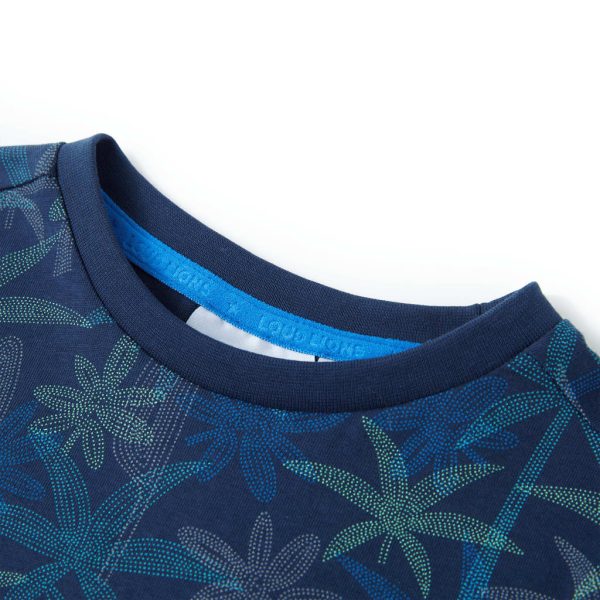 T-shirt infantil azul-escuro 116 – Image 3