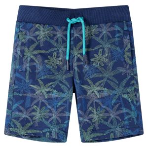 Calções de criança com cordão azul-escuro 128