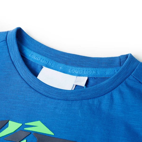 T-shirt de criança azul 92 – Image 3