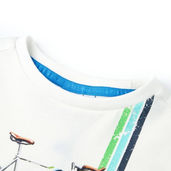 T-shirt de manga curta para criança cor cru 104 – Image 3