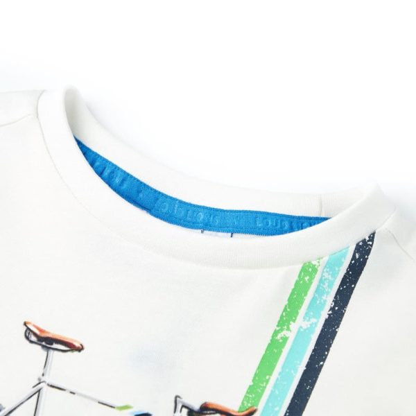 T-shirt de manga curta para criança cor cru 116 – Image 3
