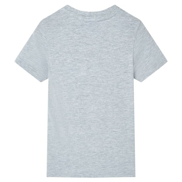 T-shirt de manga curta para criança cinzento 104 – Image 2