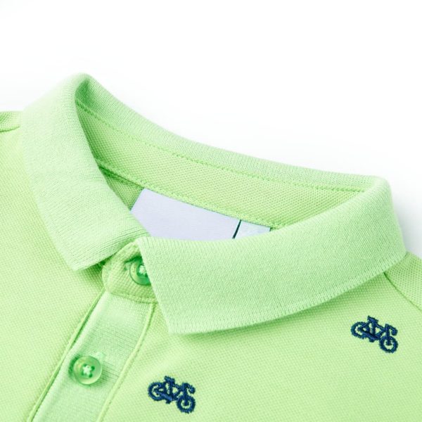 Polo de criança verde néon 140 – Image 3