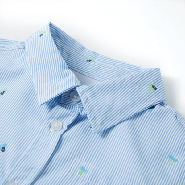 Camisa para criança azul-claro 116 – Image 3