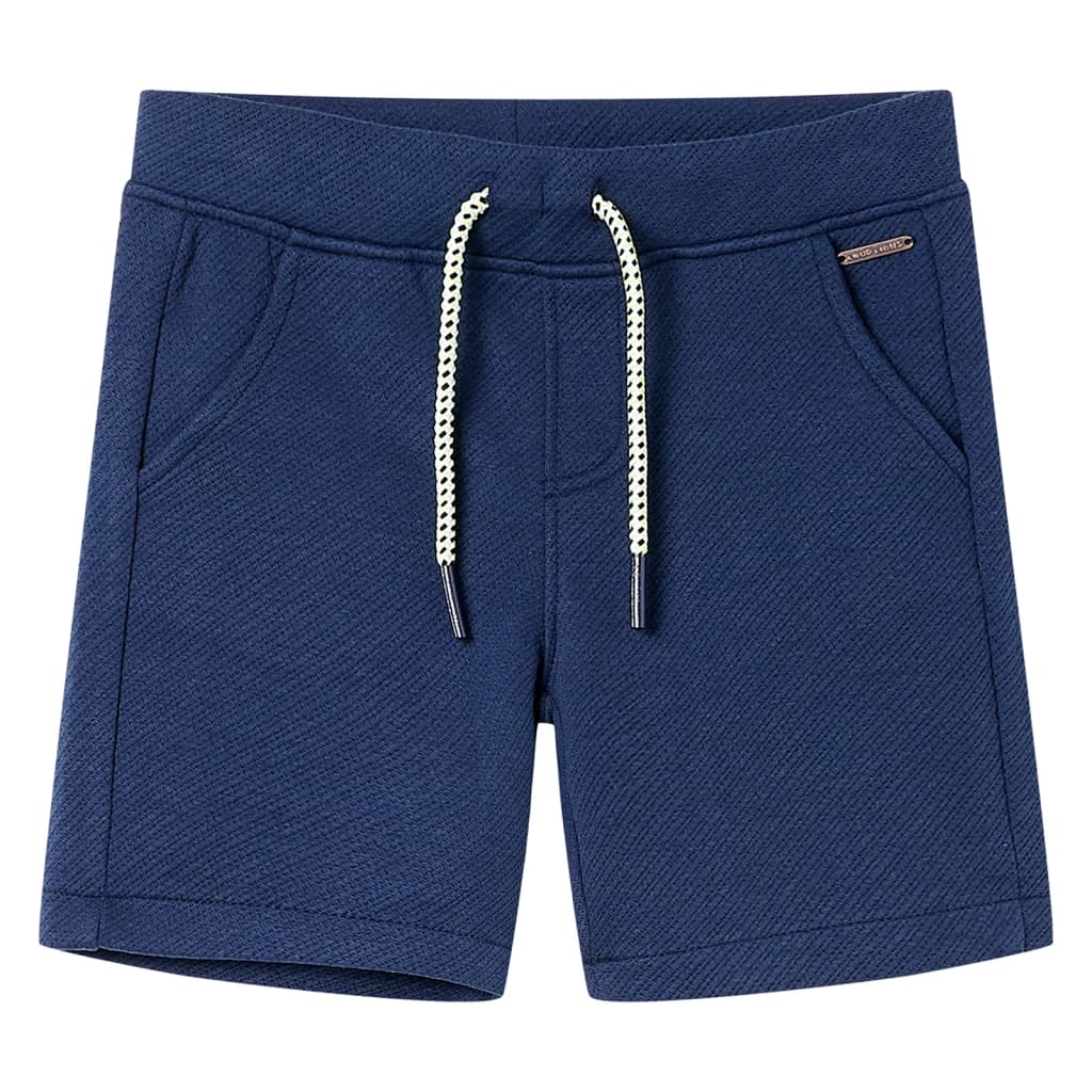 Calções de criança com cordão azul-escuro 116