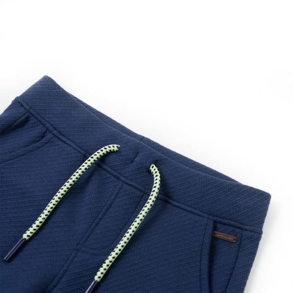 Calções de criança com cordão azul-escuro 140 – Image 3