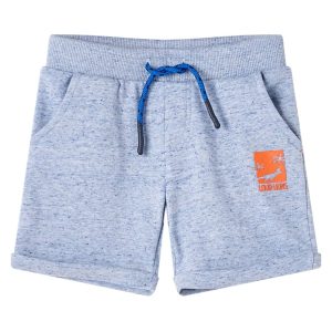 Calções de criança com cordão azul mesclado 116