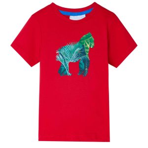 T-shirt para criança vermelho 116