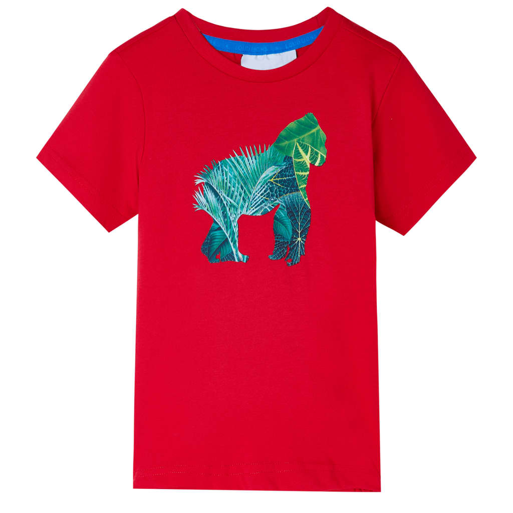 T-shirt para criança vermelho 116