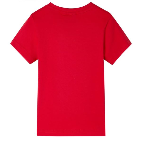 T-shirt para criança vermelho 140 – Image 2