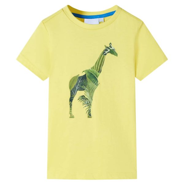 T-shirt de criança amarelo 140