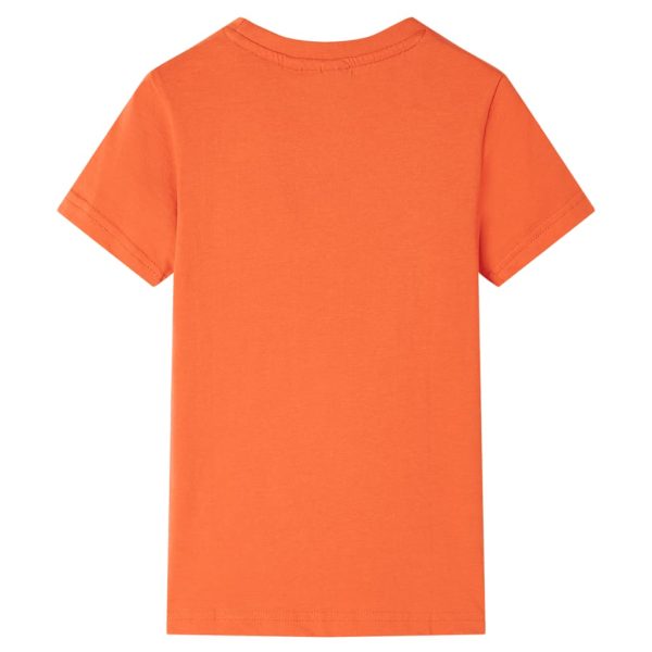 T-shirt de criança laranja-brilhante 92 – Image 2
