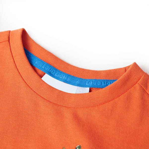 T-shirt de criança laranja-brilhante 104 – Image 3