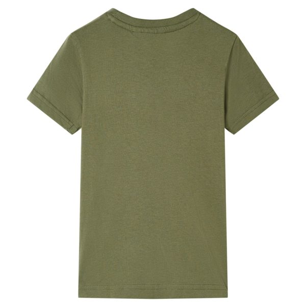 T-shirt de criança cor caqui 104 – Image 2