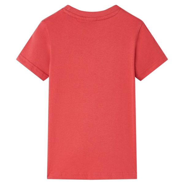 T-shirt para criança vermelho 92 – Image 2