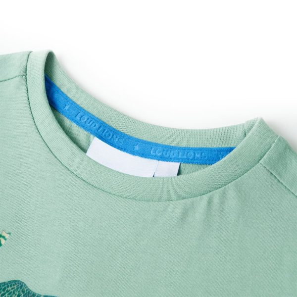 T-shirt para criança caqui-claro 128 – Image 3