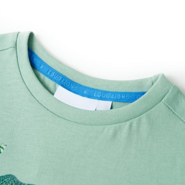 T-shirt para criança caqui-claro 140 – Image 3