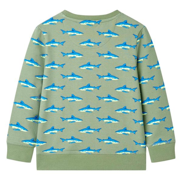 Sweatshirt para criança cor caqui-claro 92 – Image 2