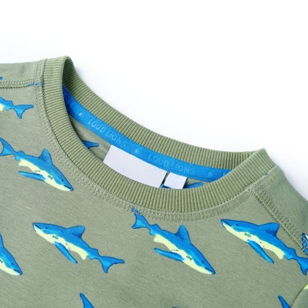Sweatshirt para criança cor caqui-claro 104 – Image 3