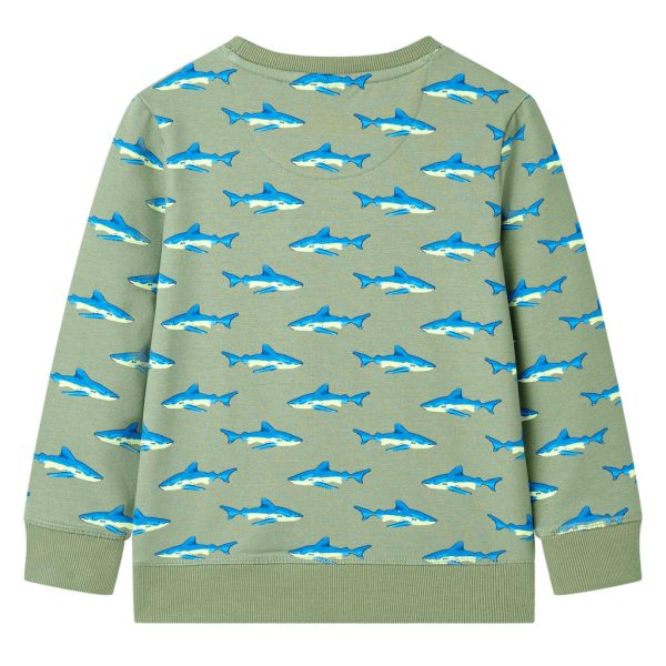 Sweatshirt para criança cor caqui-claro 140 – Image 2