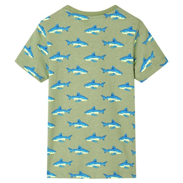 T-shirt de criança cor caqui-claro 104 – Image 2