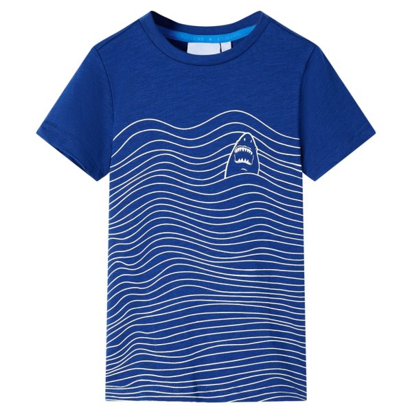 T-shirt para criança azul-escuro 104