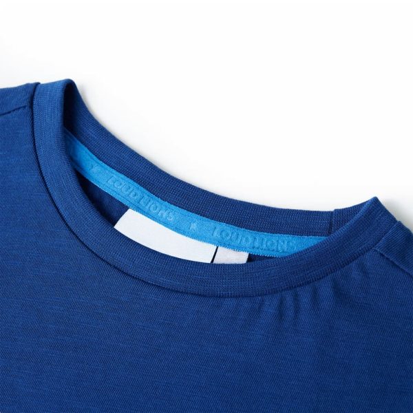 T-shirt para criança azul-escuro 116 – Image 3