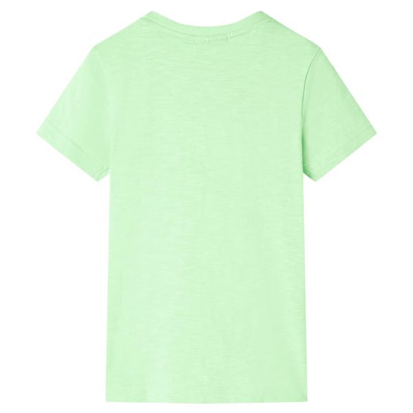 T-shirt para criança verde-néon 116 – Image 2