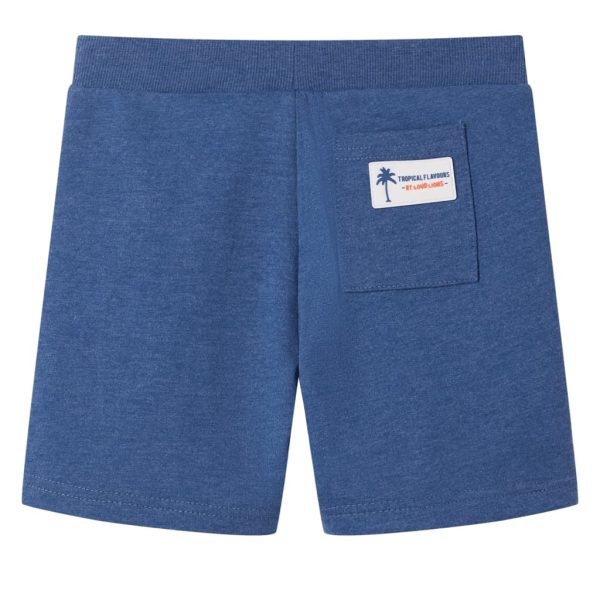 Calções de criança com cordão azul-escuro mesclado 104 – Image 2