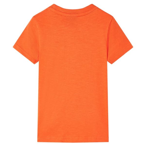 T-shirt de criança laranja-escuro 92 – Image 2