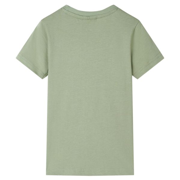 T-shirt infantil caqui-claro 92 – Image 2