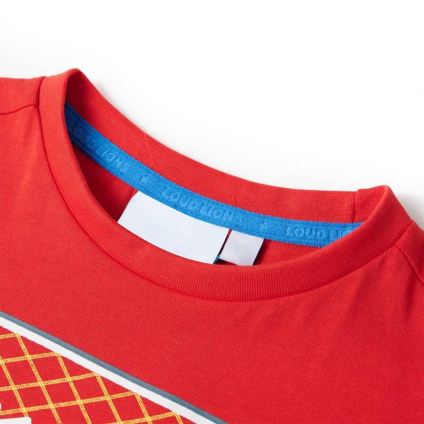 T-shirt infantil vermelho 92 – Image 3