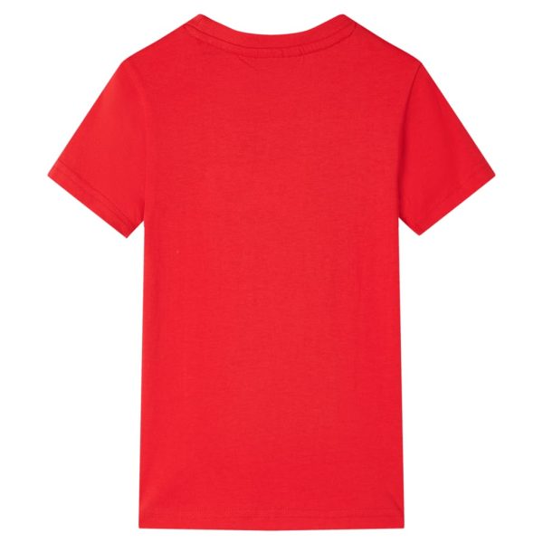 T-shirt infantil vermelho 104 – Image 2