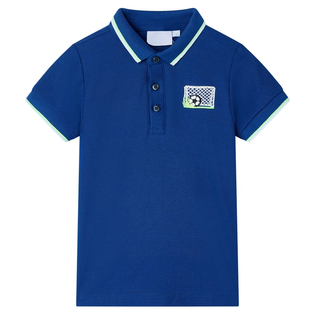 Polo para criança azul-escuro 116