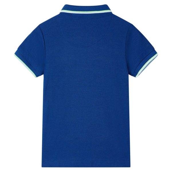 Polo para criança azul-escuro 128 – Image 2