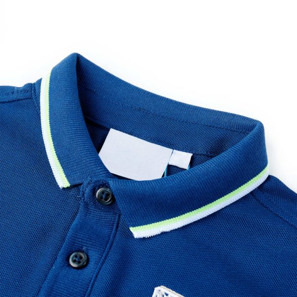 Polo para criança azul-escuro 128 – Image 3