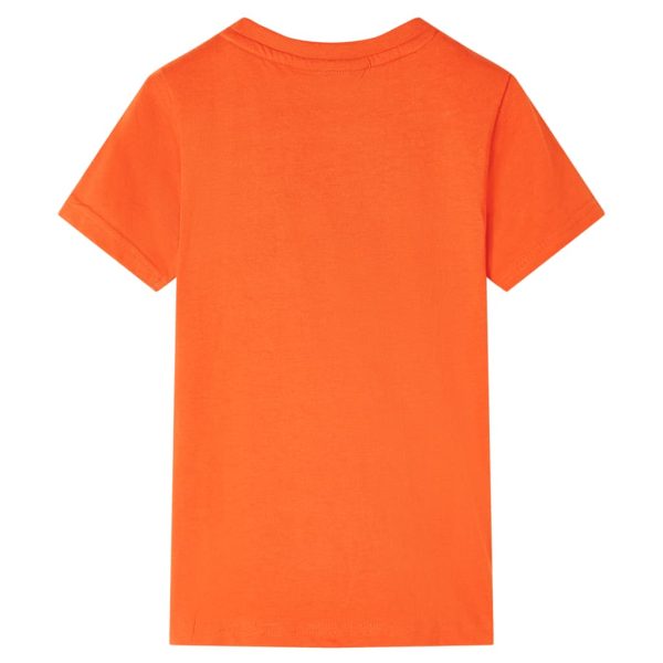T-shirt de criança laranja-escuro 92 – Image 2