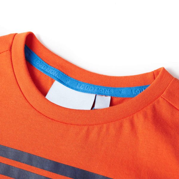T-shirt de criança laranja-escuro 116 – Image 3