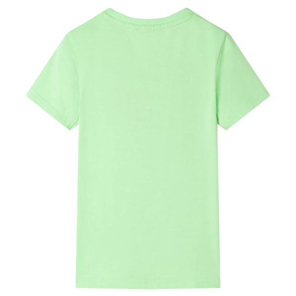 T-shirt para criança verde-néon 92 – Image 2