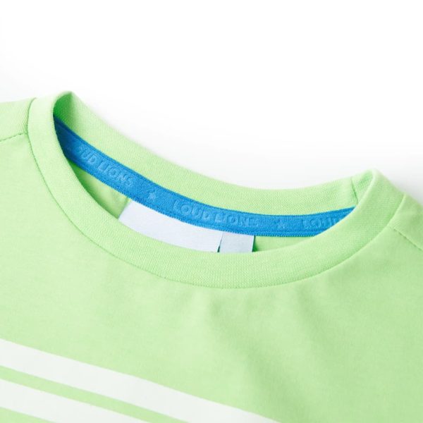 T-shirt para criança verde-néon 92 – Image 3