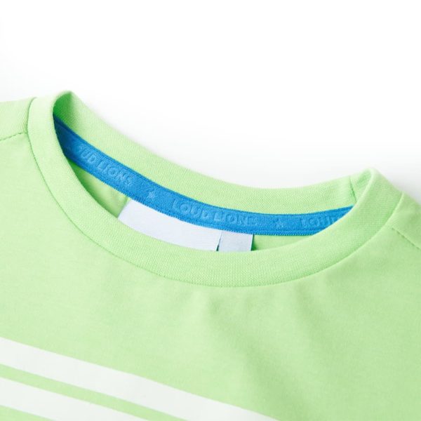 T-shirt para criança verde-néon 116 – Image 3