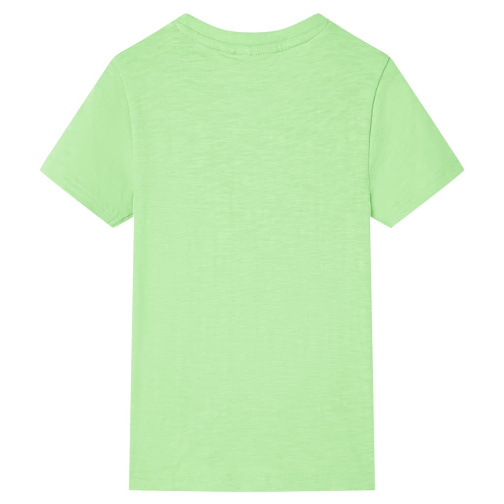 T-shirt de criança verde néon 92 – Image 2