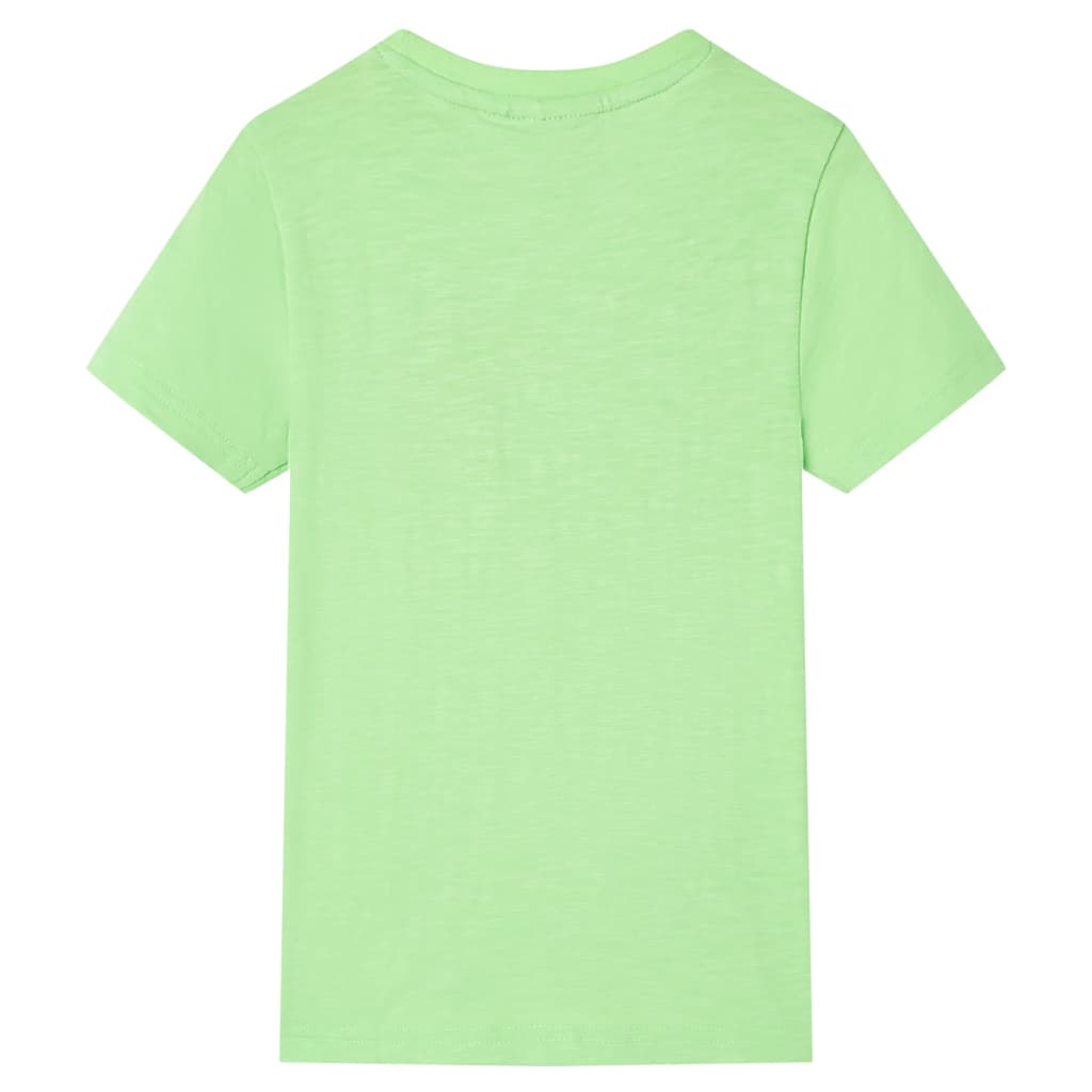 T-shirt de criança verde néon 116 – Image 2