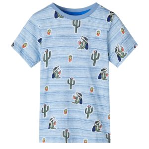 T-shirt de criança mistura de azuis 104