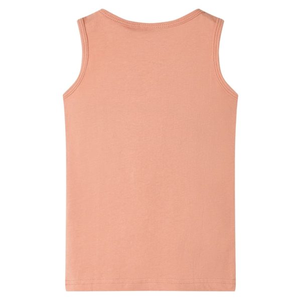 T-shirt de manga cava criança laranja-claro 104 – Image 2